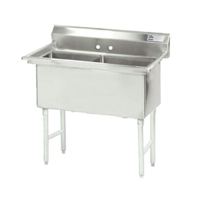 Advance Tabco FC-2-1515-X Two Compartment Sink 