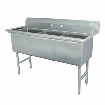 Advance Tabco FC-3-1515-X Three Compartment Sink 