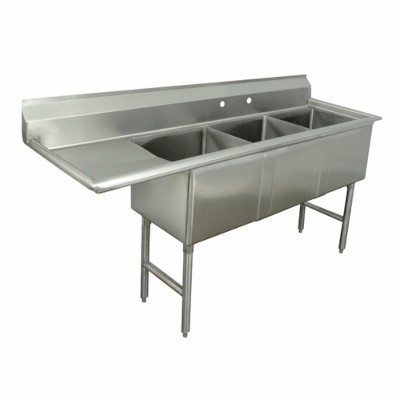 Advance Tabco FC-3-1524-24L - Three Compartment Sink 
