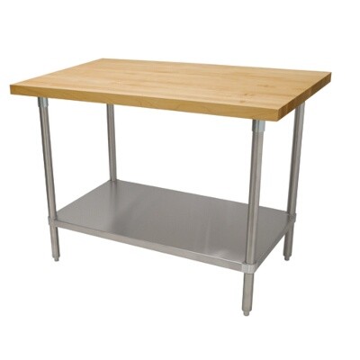Advance Tabco H2S-363 Wood Top Work Table 