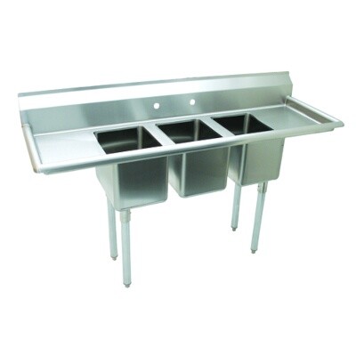 Advance Tabco K7-CS-21-EC-X Three Compartment Sink 