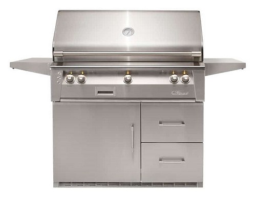 Alfresco ALXE-42RFG-NG Refrigerated Base Cart Grills 