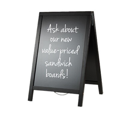 American Metalcraft SBDBL85 A-Frame Sign Board 