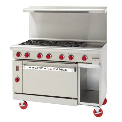 American Range ARGF-24G-4B-126L-SBR Restaurant Range 