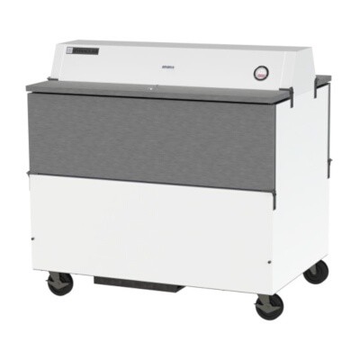 Beverage Air STF49HC-1-W - School Milk Cooler w/White Exterior & Galvanized Interior 