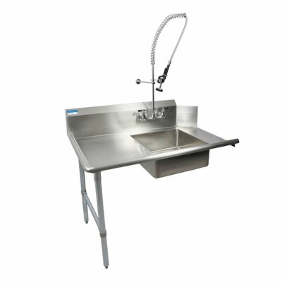 BK Resources BKSDT-72-L-SS-P-G Soiled Dishtable 