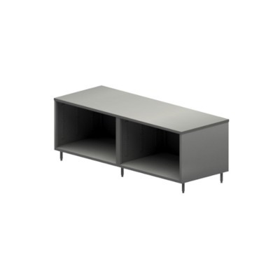 BK Resources CST-30120 Open Cabinet Work Table 