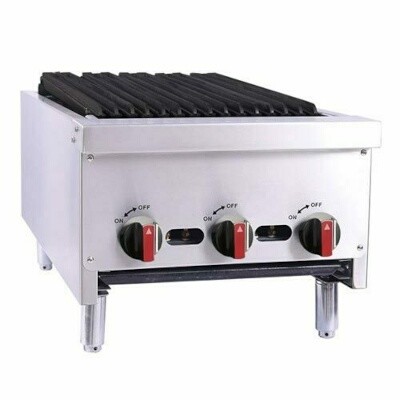 BakeMax BACGG18-2 Countertop Charbroiler 