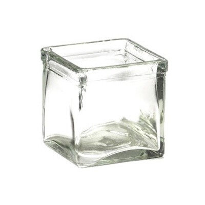 Cal-Mil C4X4GLCN Glass Ingredient Jars 