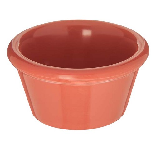 Carlisle 085252 - Ramekin, 2 oz., 2-5/8' dia., smooth, melamine, sunset orange 