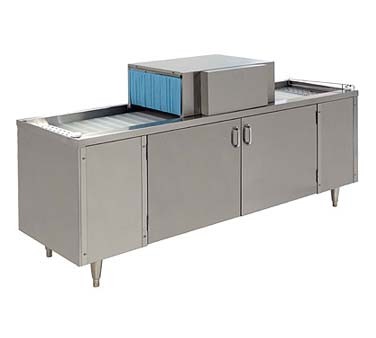 Champion CG6 - Conveyor- Type Glasswasher, 72' cabinet, underbar type, low temp 