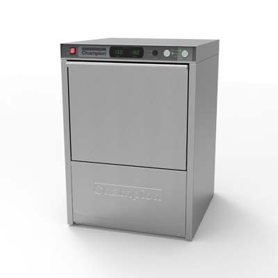 Champion UH330B - Undercounter High Temp Dishwasher with Built-In Booster Heater 