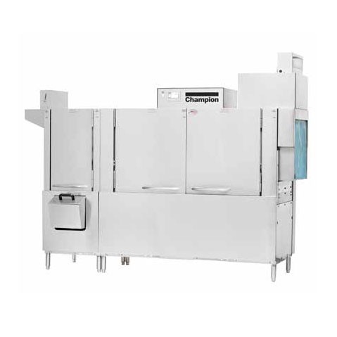 Champion 86 PRO - 64'W two-tank rack conveyor dishwasher, with 22' pre-wash, (344) racks per hour 