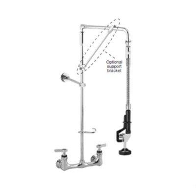 Component Hardware KL53-5526-18 - Pre-rinse Assembly, 18' swivel arm, wall mount, 26' riser 