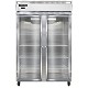 Continental 2FNSAGD - Reach-In Freezer, two-section, narrow glass doors
