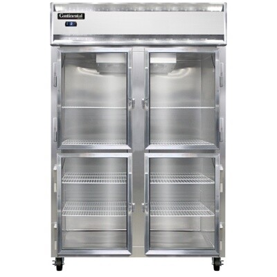 Continental Refrigeration 2FS-SS-GD-HD Reach-In Freezer 