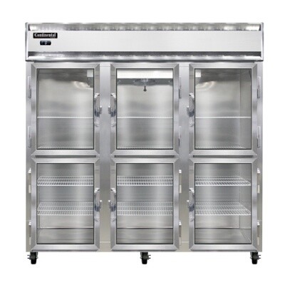 Continental Refrigeration 3F-SA-GD-HD Reach-In Freezer 