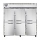 Continental 3RNSAPTHD - Pass-Thru Refrigerator, three-section, half-height solid doors