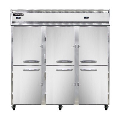 Continental Refrigeration 3RFF-SA-HD Reach-In Dual Temp Unit 