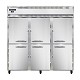 Continental 3RSNSAHD - Reach-In Refrigerator, three-section, shallow depth, half-height solid doors