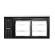 Continental BB69SNSGDPT - Back Bar Cooler, Shallow Depth, pass-thru, 69