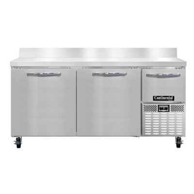 Continental Refrigeration CFA68-BS Work Top Freezer 