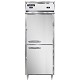 Continental D1RFESNSSHD - Reach-In Dual Temp Unit, one-section, shallow depth, wide half-height solid doors