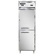 Continental D1RFSNSSHD - Reach-In Dual Temp Unit, one-section, shallow depth, narrow half-height solid doors