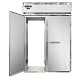 Continental D2RINSSRT-E - Extra-High Refrigerator, roll-thru, two-section, solid doors, stainless steel ramps