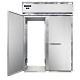Continental D2RINSSRT - Roll-Thru Refrigerator, two-section, full-height solid doors, stainless ramps