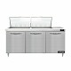 Continental D72N24M - Mighty Top Sandwich Prep Table, 72