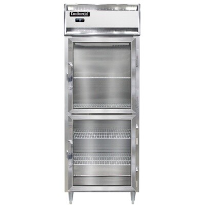 Continental Refrigeration DL1FE-SS-GD-HD Reach-In Freezer 