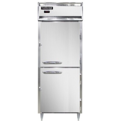 Continental Refrigeration DL1WE-SS-PT-HD Pass-Thru Heated Cabinet 