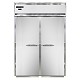 Continental D2FINSSE - Extra-High Freezer, roll-in, two-section, solid doors, stainless steel ramps