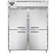 Continental DL2WE-SA-HD - Extra-Wide Reach-In Heated Cabinet, two-section, hinged half-doors