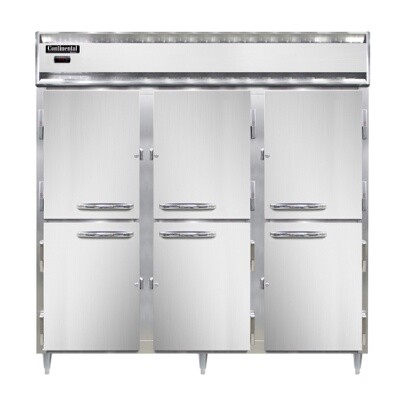Continental Refrigeration DL3W-SS-HD Reach-In Heated Cabinet 
