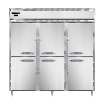 Continental Refrigeration DL3W-SS-PT-HD Pass-Thru Heated Cabinet 