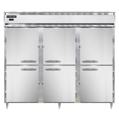 Continental Refrigeration DL3WE-PT-HD Pass-Thru Heated Cabinet 