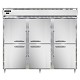 Continental DL3WE-SS-HD - Extra-Wide Reach-In Heated Cabinet, three-section, hinged half-doors