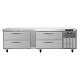 Continental D84GFN - Freezer Griddle Stand, two-section, (4) drawers, stainless steel exterior & interior