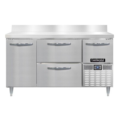 Continental Refrigeration DRA60NSSBS-D Work Top Refrigerator 