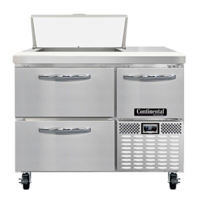 Continental Refrigeration RA43N6-D Sandwich & Salad Prep Table 