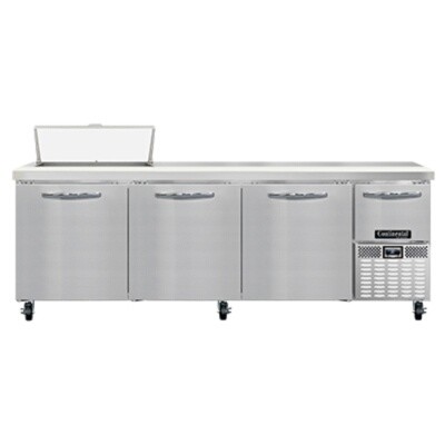 Continental Refrigeration RA93N8 Sandwich & Salad Prep Table 