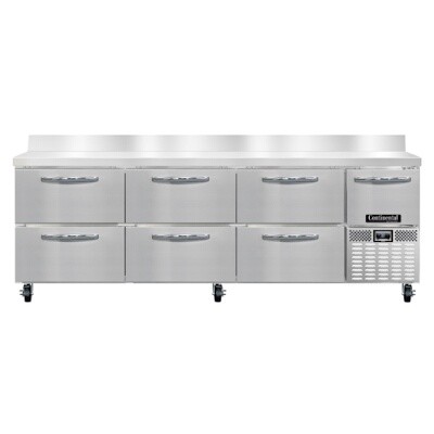 Continental Refrigeration RA93NBS-D Work Top Refrigerator 