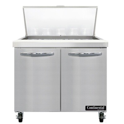 Continental Refrigeration SW36N15M Mega Top Prep Table 