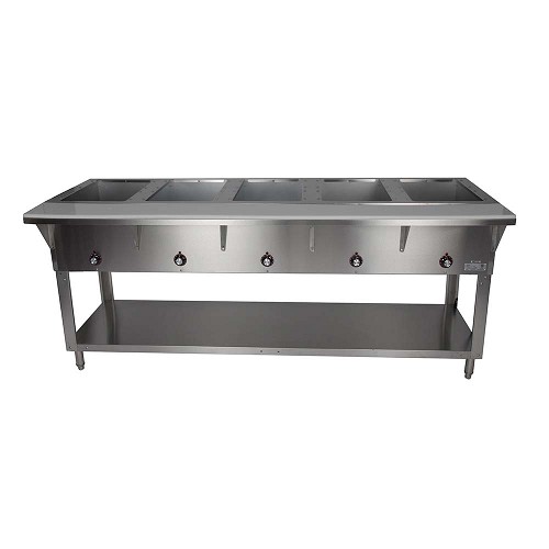 Cozoc ST5005E-5 - Hot Food Table, electric, wet or dry operation, 78'W, (5) wells, infinite controls 