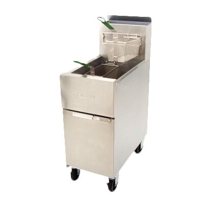 Dean SR142G - Single Super Runner Gas Value Fryer, 43 lbs capacity 
