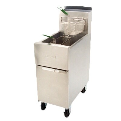Dean SR152G - Single Super Runner Gas Value Fryer, 50 lbs capacity 
