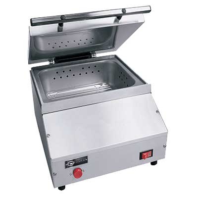 EmberGlo ES5PB-ES5PB-5400733 - Electric Countertop Food Steamer, Top Opening with Push Button 
