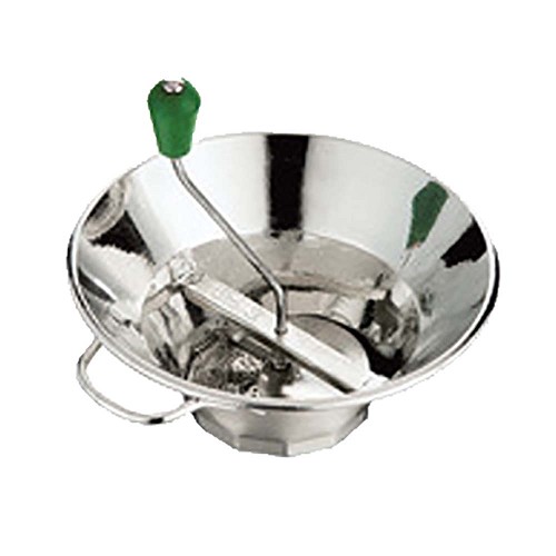 Eurodib S3 - Tellier Food Mill, 5 quart, 12' top, includes 3 grids, tin plated 